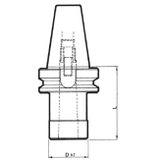 MAS 403 BT redukčné puzdro pre nástroje s Morse kužeľom DIN 228-A