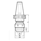 ISO DIN 69871 AD+B Weler - vysokotlakový mechanický upínač